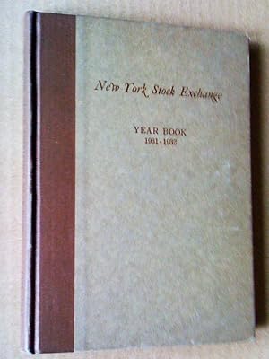 New York Stock Exchange Year Book 1931-1932