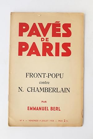 Front-Popu contre N. Chamberlain - In Pavés de Paris N°4