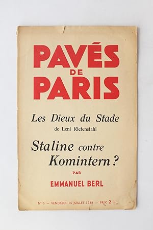 Staline contre Komintern? - In Pavés de Paris N°5