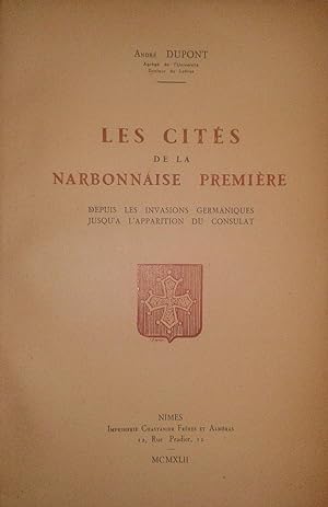 Les cités de la Narbonnaise première depuis les invasions germaniques jusqu'à l'apparition du con...