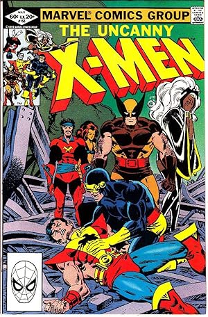 Uncanny X-Men #155 (March 1982 1st Series) Comic, 1st Appearance of Brood (UK 20p price variant)