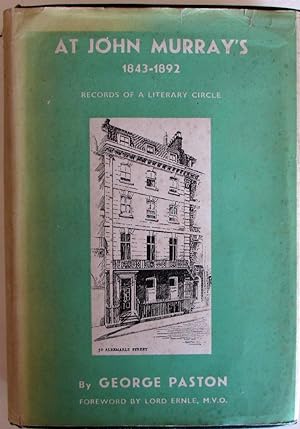 At John Murray's 1843-1892 : Records of a Literary Circle