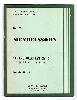 String Quartet No.5 In E-flat Major - Op.44, No.3 [MINIATURE SCORE]