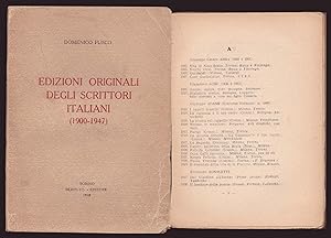 Edizioni originali degli scrittori italiani (1900-1947)