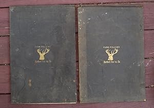 1895 FEMALE INSURANCE AGENT'S FARM POLICY KITS w/ Issued Policies NORTHERN CALIFORNIA