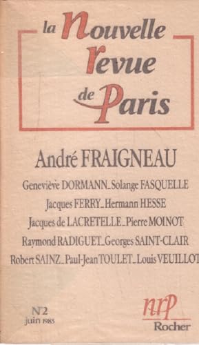 Revue de Paris n° 2 / andré fraigneau