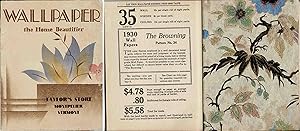 "WALLPAPER THE HOME BEAUTIFIER" TAYLOR STORE ,MONTPELIER ,VERMONT (1930)
