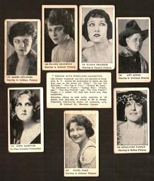 Small Lot of Movie Star Tobacco Cards, 1922