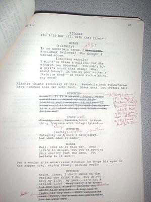 LARGE ARCHIVE OF TELEVISION TYPESCRIPTS, one SIGNED, with extensive corrections and annotations