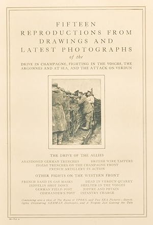 Fifteen Reproductions from Drawings and Latest Photographs of the Drive in Champagne, Fighting in...