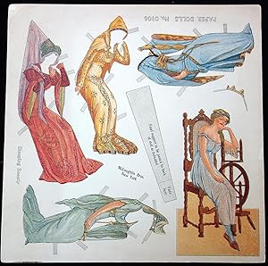 Uncut Sleeping Beauty Paper Doll Sheet No. 0106