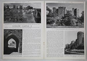 Original Issue of Country Life Magazine Dated January 11th 1946 with a Main Feature on Ludlow Cas...