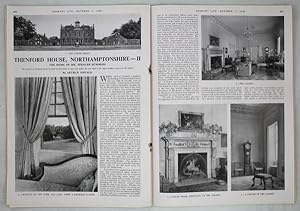 Original Issue of Country Life Magazine Dated October 11th 1946 with a Main Feature on Thenford H...