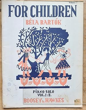 FOR CHILDREN,BASED ON HUNGARIAN FOLK TUNES. PIANO SOLO VOL I .BELA BARTOK VOLUME ONE 1 (SHEET MUSIC)