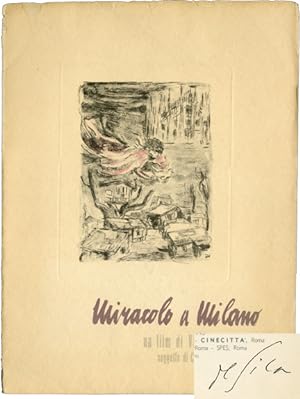 Miracolo a Milano [Miracle in Milan] (Original Italian Program, signed by De Sica)