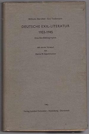 Deutsche Exil-Literatur 1933-1945. Eine Bio-Bibliographie.