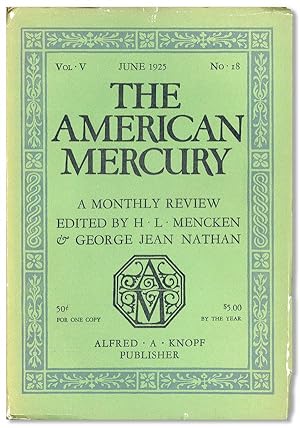 The American Mercury, Vol. V, no. 18, June, 1925