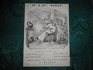 Mr and Mrs Baggs - Sheet Music Cover - Black & White Lithograph T. H. Jones Illustrator of This B...