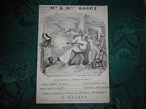 Mr and Mrs Baggs - Sheet Music Cover - Black & White Lithograph T. H. Jones Illustrator of This B...