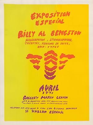 "Exposition Especial": Billy Al Bengston; seragraphique, lithographique, tapestry, peinture en su...