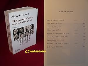 Bibliographie générale des droites françaises ------ Tome 4