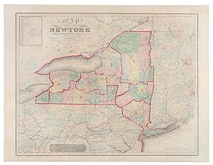 Map of the State of New York and the Surrounding Country