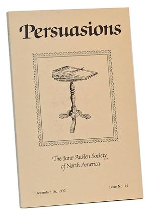 Persuasions: The Jane Austen Society of America. December 16, 1992, Issue No. 14