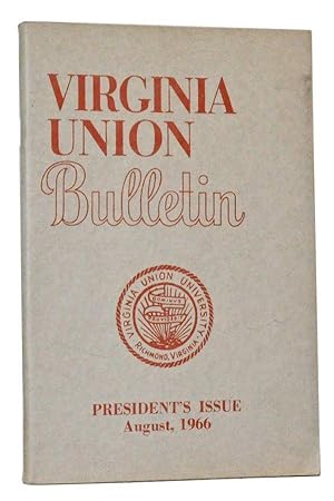 Virginia Union Bulletin, Vol. LXVII, No. 1 (August, 1966)