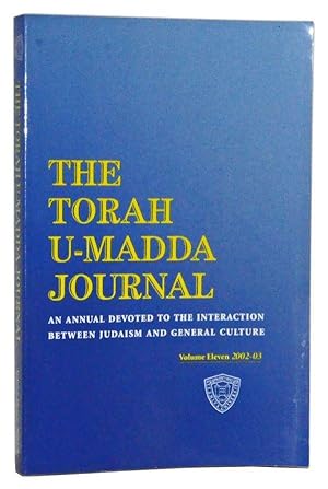 The Torah U-Madda Journal, Volume Eleven (2002-2003)