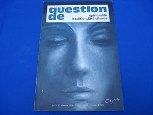 Question de Spiritualité Tradition Littératures. N°2