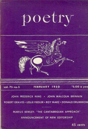 The Jackals' Address To Iris, in Poetry magazine, February, 1950