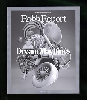Robb Report Dream Machines - August 2017. Bugatti Chirron; Mercedes-AMG GT C Roadster; Bombardier...