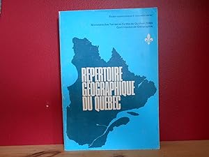 Repertoire geographique du Quebec Études toponymique 3 (nouvelle serie)