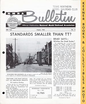 NMRA Bulletin Magazine, August 1963: 28th Year No. 11 : Official Publication of the National Mode...