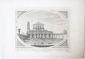[Antique print, etching and engraving, Rome] Veduta della Basilica di S. Paolo fuori le mura.; Fr...