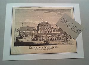 Die willigen Schulkinder. Friedrichstadt d. 6ten Iun. 1784. Kupferstich von J. C. J. Friedrich, u...