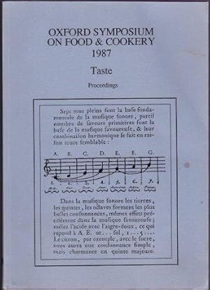 Taste, 1987. JAINE, Tom. (ed)