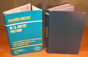 DE LA JUSTICE POLITIQUE (traduction inédite de l’ouvrage de William Godwin Enquiry concerning pol...