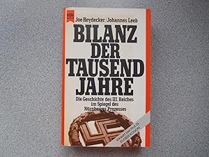 BILANZ DER TAUSEND JAHRE: DIE GESCHICHTE DES III REICHES IM SPIEGEL DES NUERNBERGER PROZESSES (A ...