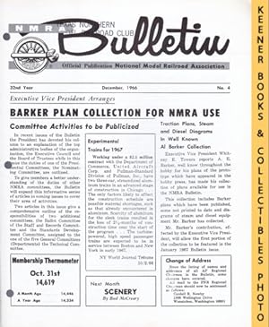 NMRA Bulletin Magazine, December 1966: 32nd Year No. 4 : Official Publication of the National Mod...