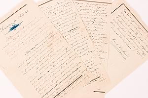 " Le lieu de misère partagée du poète et de l'ouvrier "  Manuscrit autographe complet signé de P...
