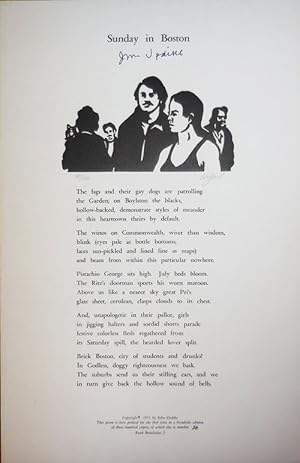 Sunday in Boston (Signed Broadside Poem)