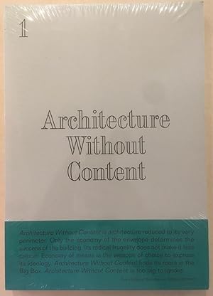 Architecture Without Content