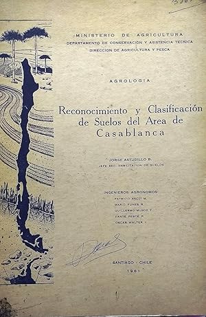 Reconocimiento y clasificación de los suelos del área de Casablanca. Agrología