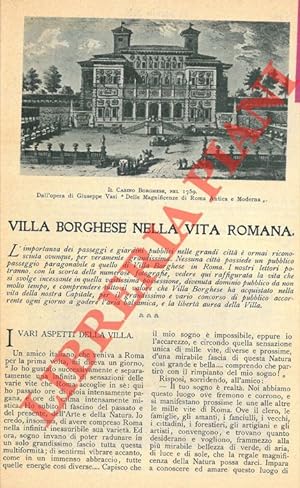 Villa Borghese nella vita romana.