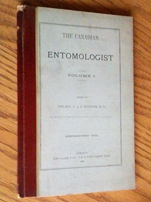 The Canadian Entomologist, 1869, Vol. 1 (I), reprinted 1982
