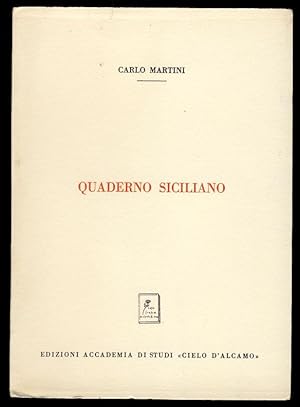 Quaderno siciliano. (Signed and Inscribed Copy)