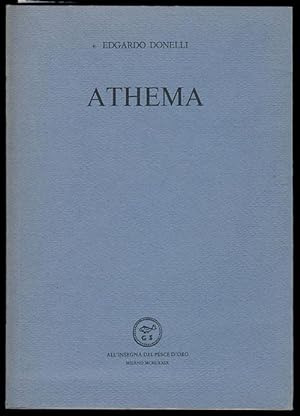 Athema. Con una incisione di Luciano Lattanzi. (With Autograph Letters Signed)
