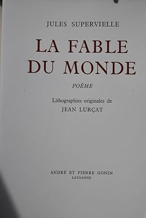 La Fable du Monde. Poème.