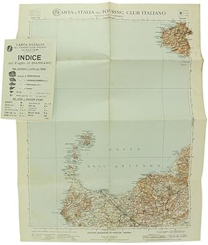 SASSARI. Foglio 32 della CARTA D'ITALIA del T.C.I. alla scala 1:250.000.: